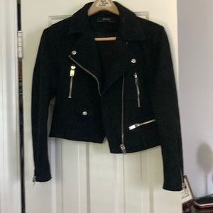 Zara basic Swede jacket. Purchase at the Zara in Florence